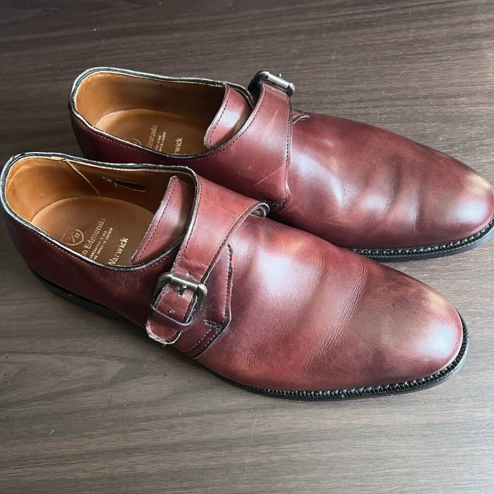 Allen Edmonds Warwick Plymouth Single Monk Straps Size 10 5751 USA,Mens